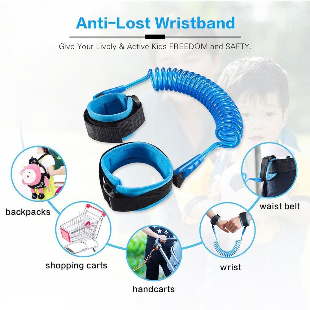 เด็ก Anti-Lost Leash Safety Harness เชือกเชือก Lost Band ข้อมือเดิน Anti Kid H5s0
