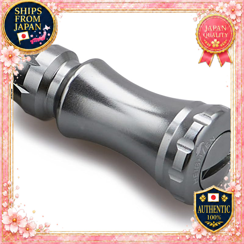 HEIGHTEN 15mm Reel Handle Knob for Shimano Type A and Daiwa Type S - Chess Series (Black & Gunmetal)