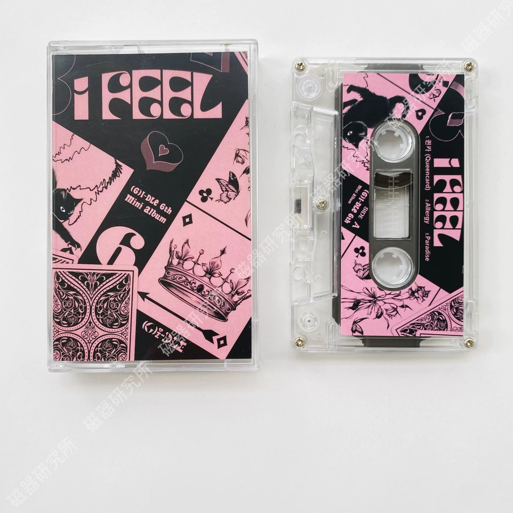 (G) I-DLE I Feel 6th Mini Album Cassette Tape สินค้าย้อนยุคใหม่เอี่ยม C0103