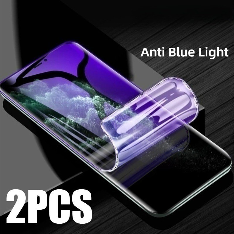 2 ชิ้นคลุมทั้งหมดป้องกันหน้าจอฟิล์มเคลือบสําหรับ Xiaomi Poco F9 F5 F6 F7 F8 Ultra Pro Anti Spy ความเป็นส่วนตัว Anti Blue Light Hydrogel ฟิล์ม HD ฟิล์มนุ่ม