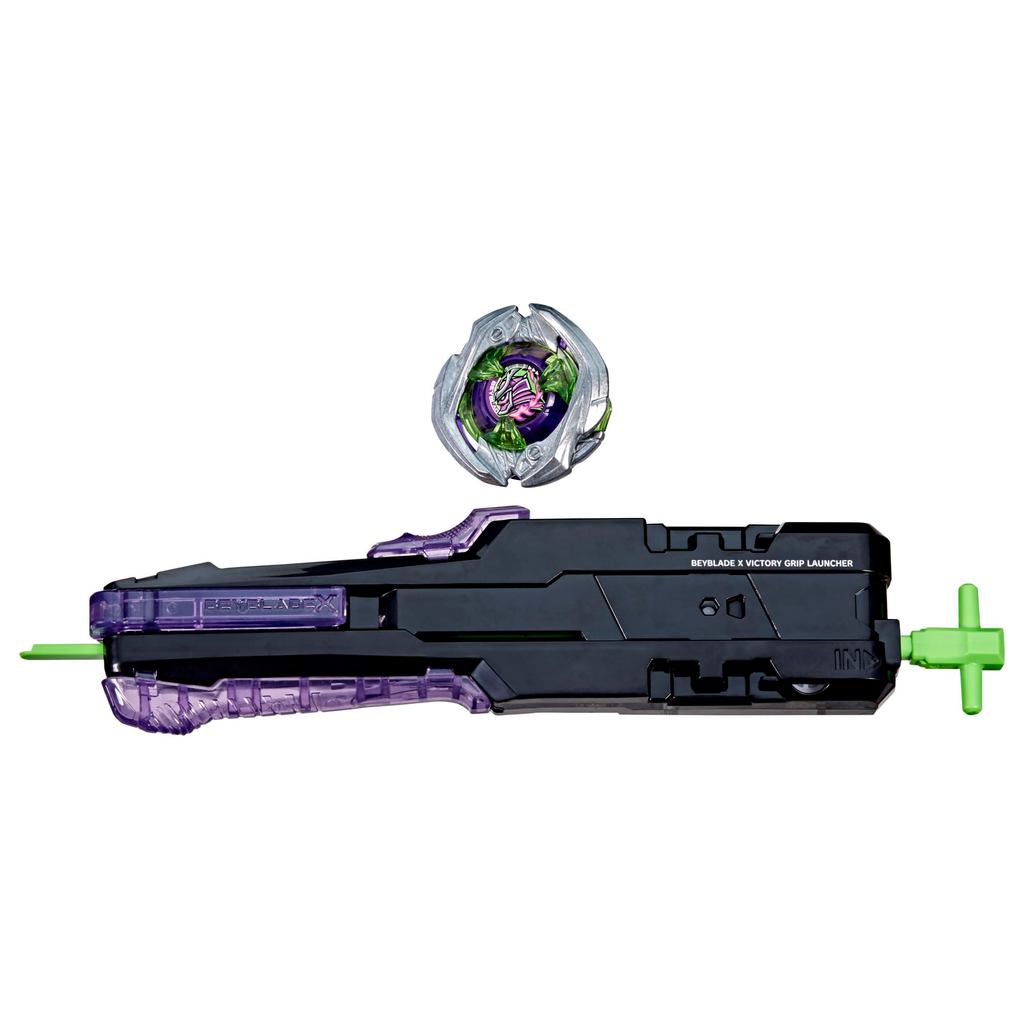 Hasbro Beyblade X Spinning Top Starter Kit with Deluxe Left-Spin Launcher
