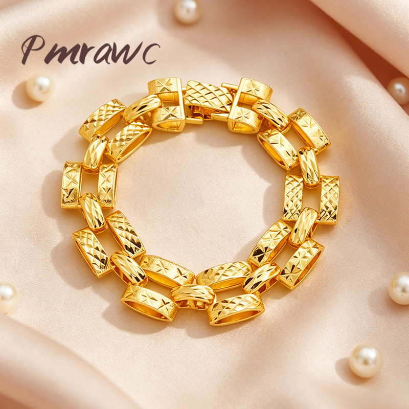 18k Gold Light Luxury Design Car Flower Star Flower Watch Chain FS4841
