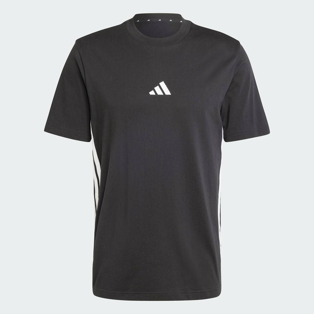 adidas Lifestyle Essentials 3-Stripes Single Jersey Tee Men Black JD1906