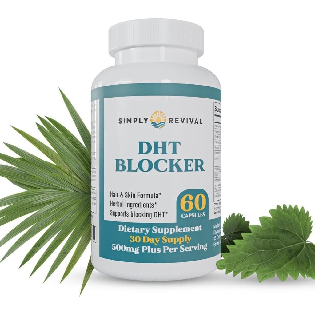DHT Blocker Saw Palmetto Hair Growth สําหรับผู้ชายและผู้หญิงลดการส่อง 60 Ct