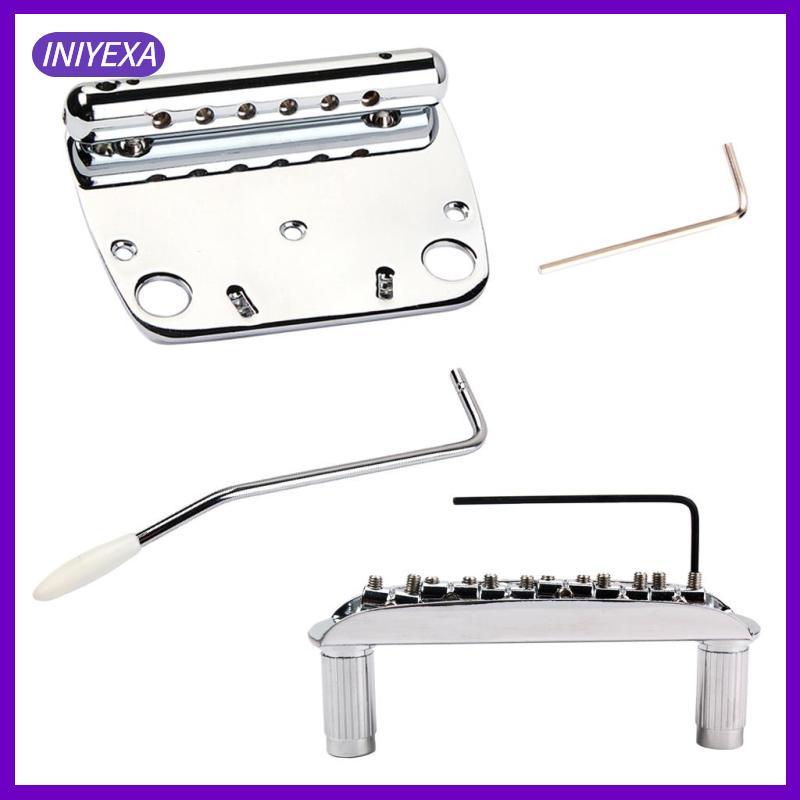 [Iniyexa] 1 ชุด 6-String Guitar Bridge Tailpiece Whammy Bar ประแจสําหรับ Jazzmaster/ Mustang กีตาร์ท