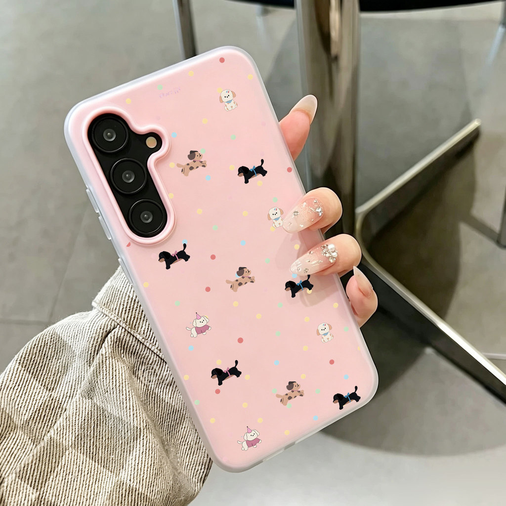 387.เคสโทรศัพท์ 2in1 For Samsung A07 A17 A27 A37 A57 A06 A16 A26 A36 A56 S24FE S26Ultra S25Ultra S24