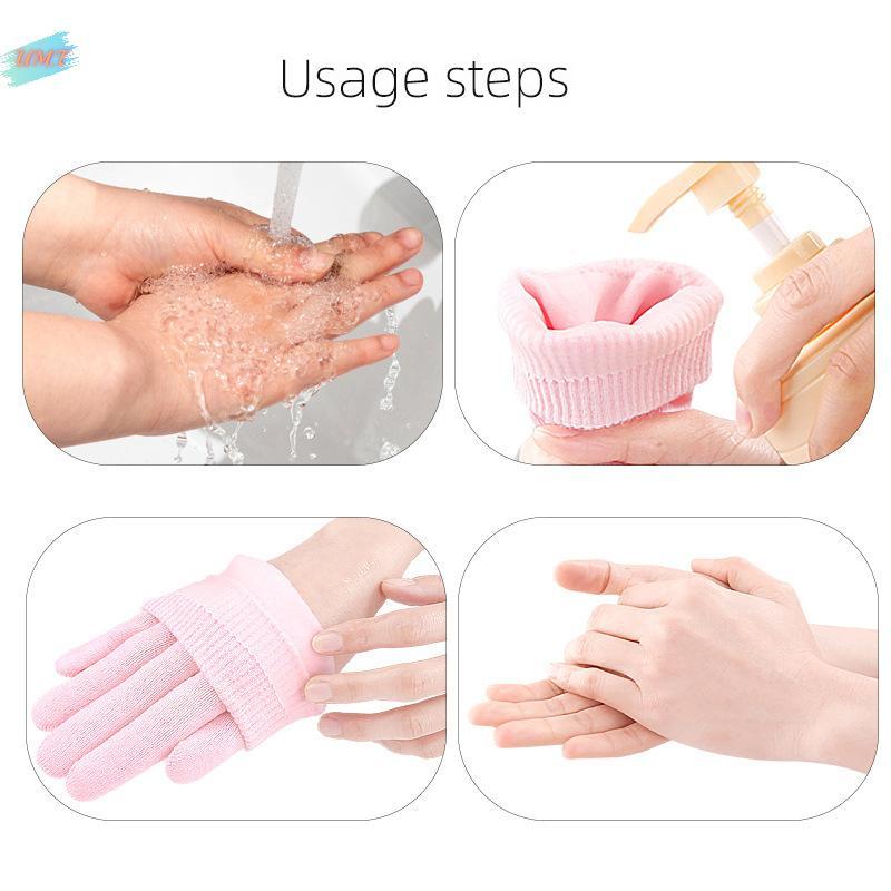 UM.T 1 คู่หลายสี Moisturizing Sos ถุงมือสําหรับแห้ง Craed ฟุตบํารุงผิวหล่อลื่น Foot Care นวด Sos