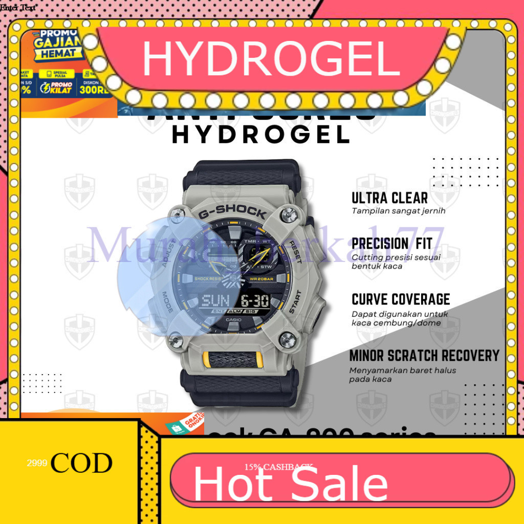 HYDROGEL ไฮโดรเจลป้องกันรอยขีดข่วน G-Shock GA900 Gshock GA 900