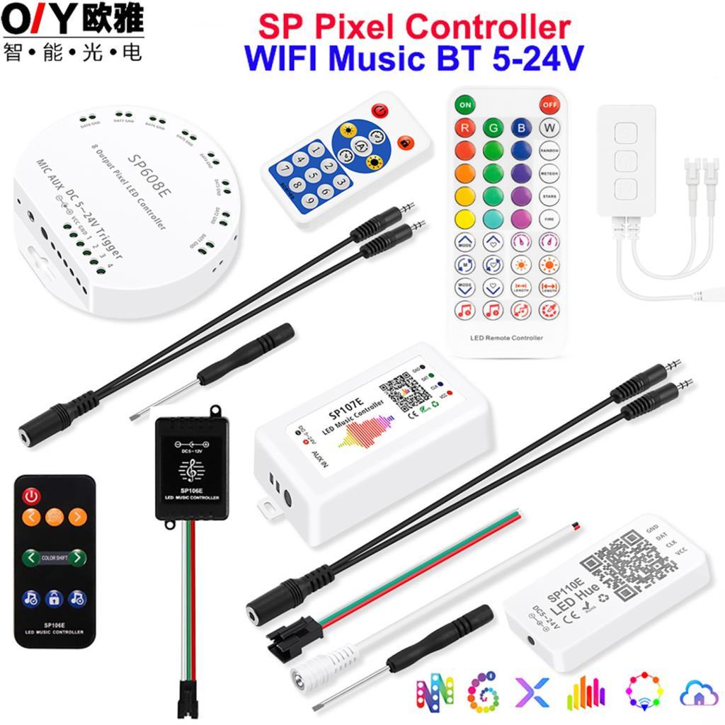 Sp107e Symphony Controller ไฟ LED Strip Light Bar เพลงสเปกตรัม SP105 สมาร์ท SP108E Controller/8.221