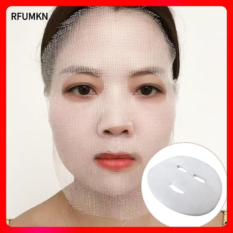 [rfumkn] 100x Facial Gauze Mask Facial Paper Sheet Gauze Skin Care Pre Cut Gauze Pad Breathable Cott