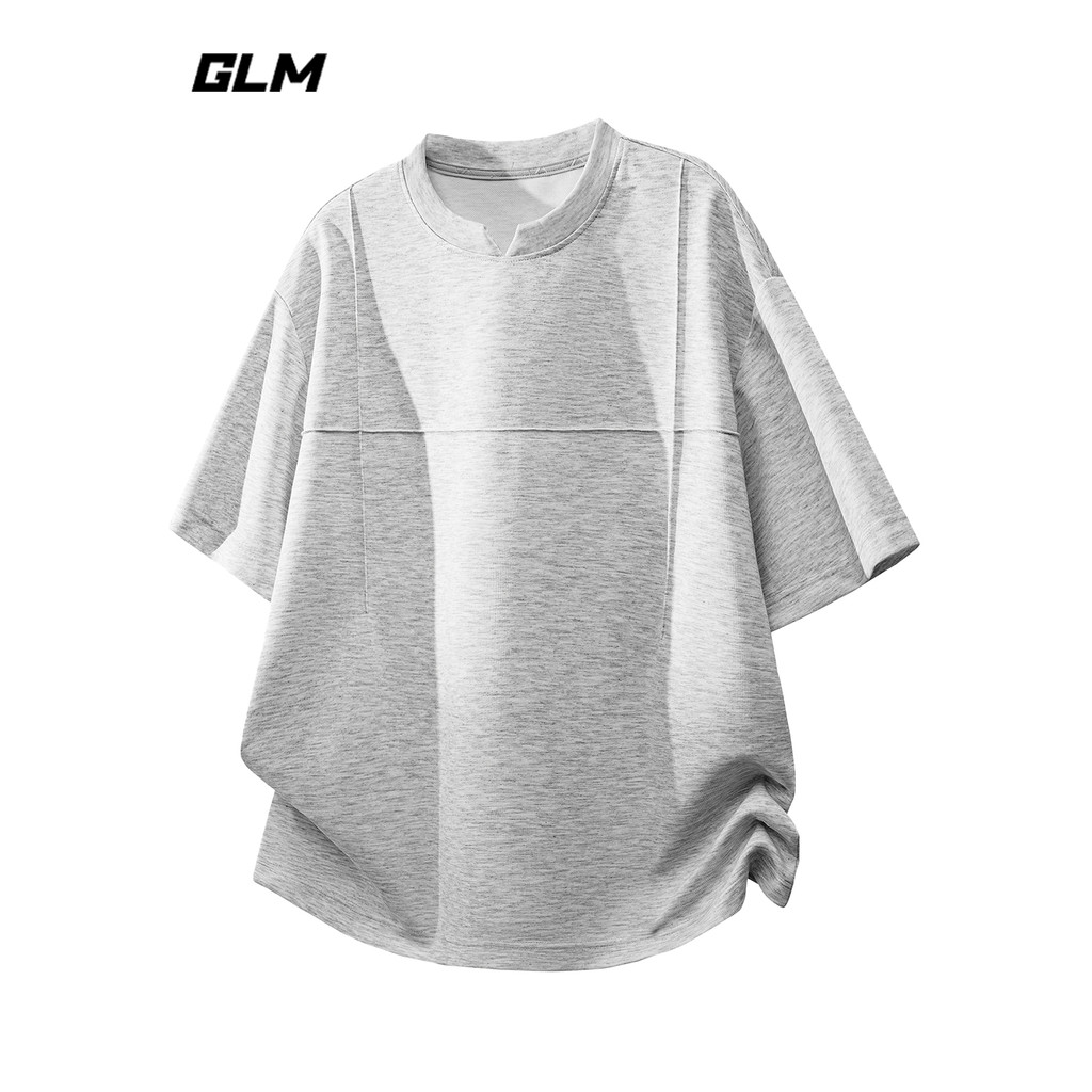 GLM อย่างเป็นทางการแท้ Destruction Unisex Casual รอบคอแขนสั้นเสื้อยืดผู้ชาย 2026 ฤดูร้อนหลวมทั้งหมด 
