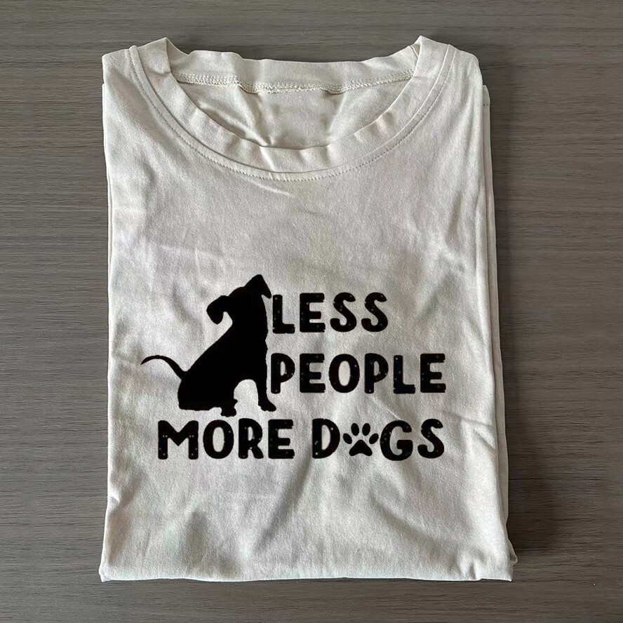 เสื้อยืด Fewer People More Dogs