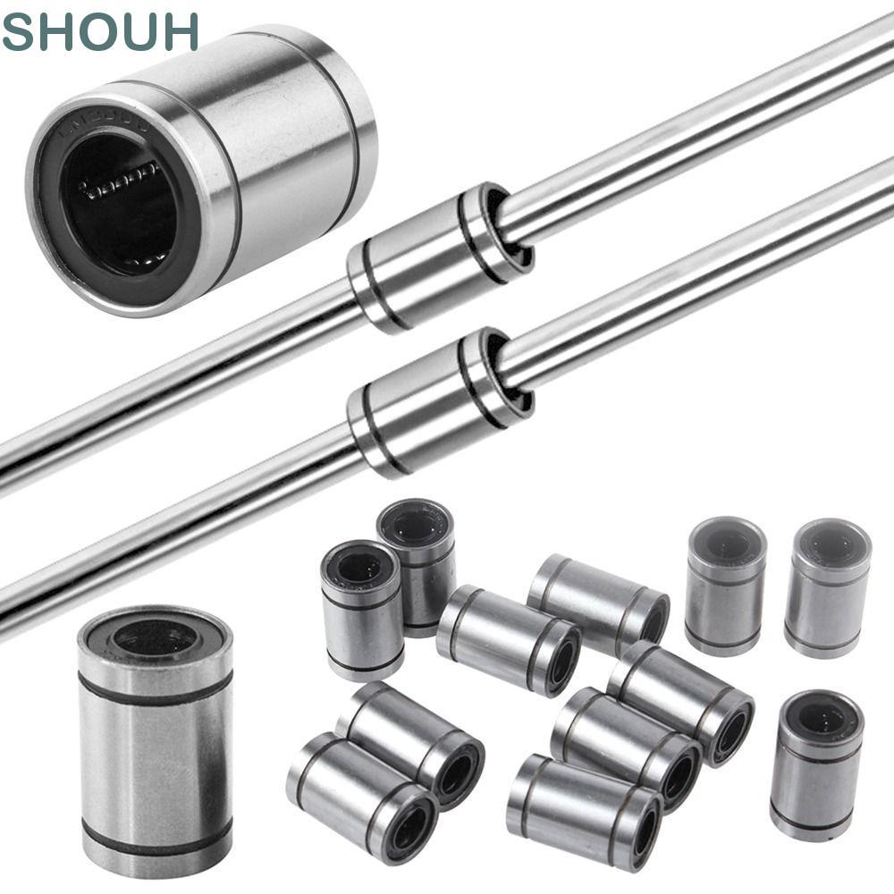 SHOUH Linear Ball Bearing สําหรับเครื่องพิมพ์แท่งทนทานเพลา LM3UU LM4UU LM5UU LM6UU