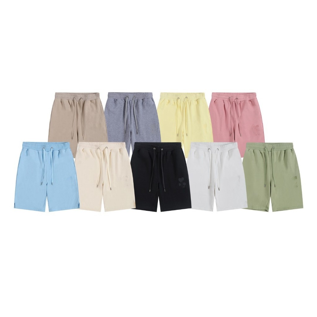 LKGR AM1 New heart-embroidered casual shorts, fashionable and versatile, unisex style