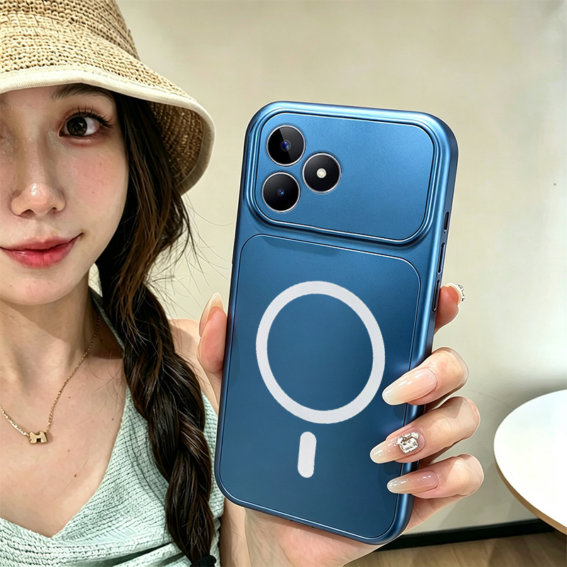 สําหรับRealme C53 c51 c51s NARZO N53 หมายเหตุ 50 5GNewหลายสีรูปแบบ3Dแม่เหล็กดูดแหวนป้องกันการตกโทรศัพท์JS-BASWX01