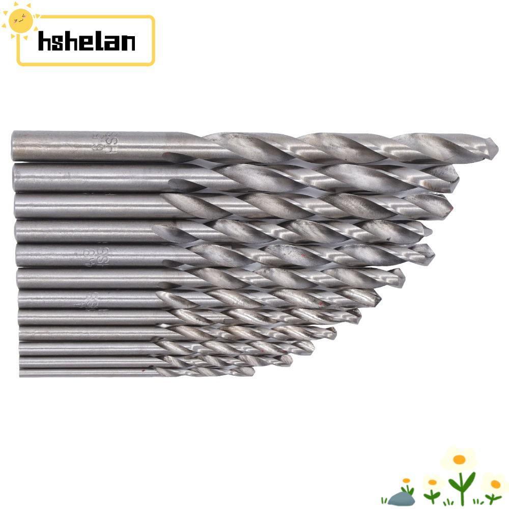 HHSELPH 13 ชิ้น Twist Drill Bits ชุด, HSS 1.5-6.5 มม.Jobber ความยาวเจาะ Bits, ทนทาน Fully Ground 135