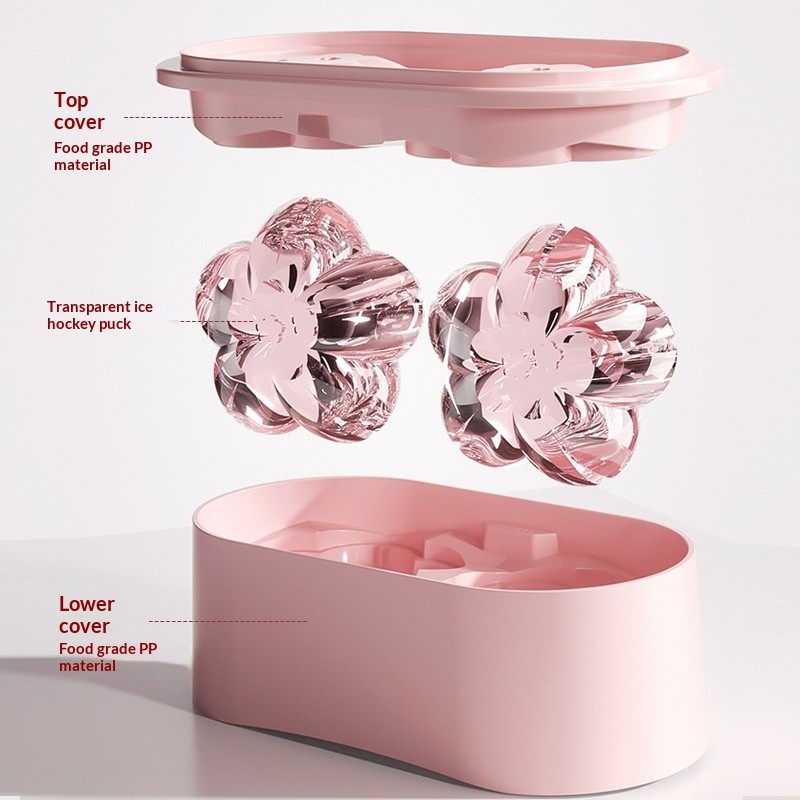 Ice Cube Ice Cube ICE CUBE ICE CUBE แม่พิมพ์ ICE Creative Creative Cherry Blossom อุปกรณ์ตู้เย็นช่อง