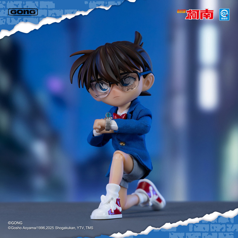 Resonance GONG [ใหม่] Detective Conan Series Conan Action Figure Conan Cloth Clothes Movable