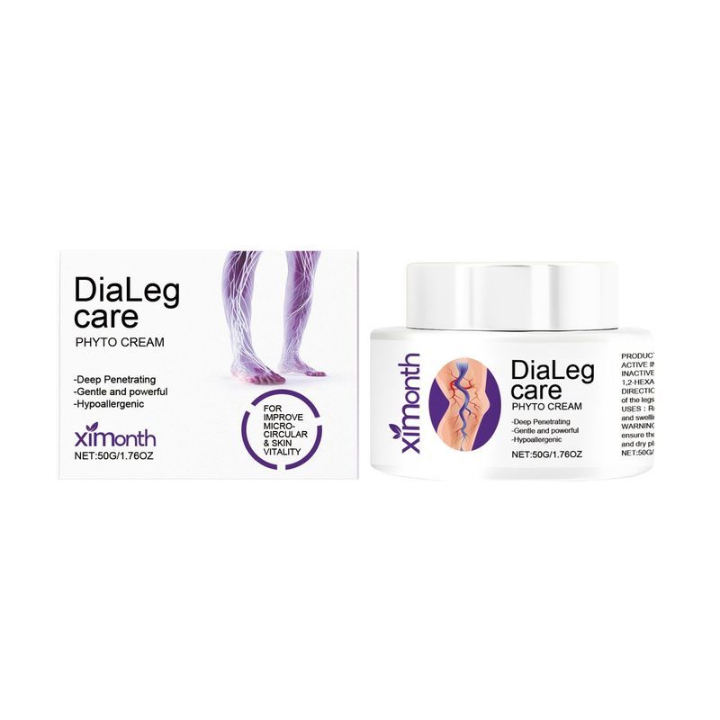 XIMONTH Leg Care Cream Gentle Care บรรเทา Heavy Sensation Leg Discomfort Daily Massage Care Cream 8.