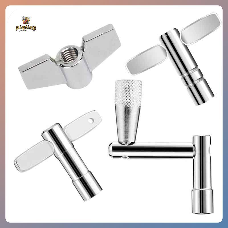 PP Multi-scene กลองปรับแต่งคีย์พร้อมสกรู Universal กลองเครื่องมือปรับสําหรับ Drummers Home Studio Li