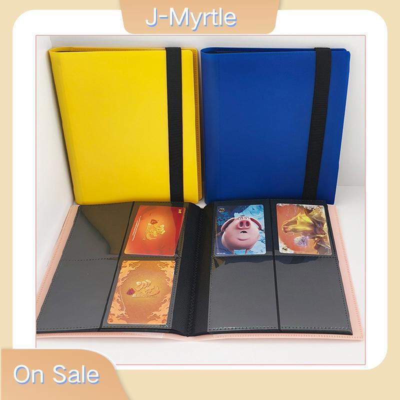 J-Myrtle แบบพกพากันน้ํา Trading Card Binder หลายสีตัวเลือก 9 กระเป๋าสําหรับ TCG Game Card Storage Di