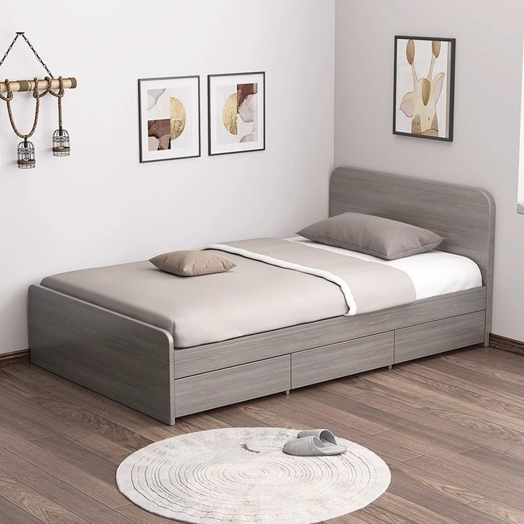 Tatami Bed Frame Solid Wood Bed Frame Modern Storage Bed Frame Small Household Multifunctional Bed F