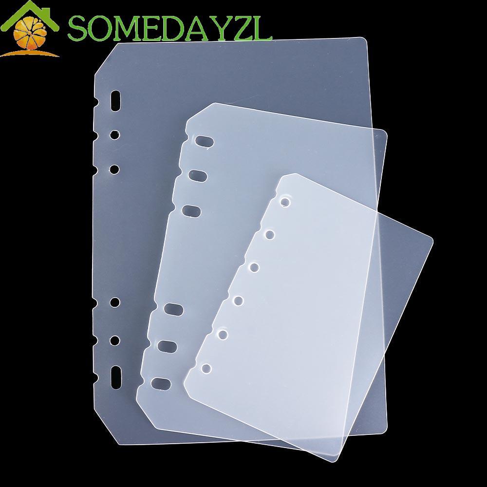 SOMEDAYZL Notebook Divider Transparent Board Page Notebook Accessories Agenda Universal 2 ชิ้น Plann