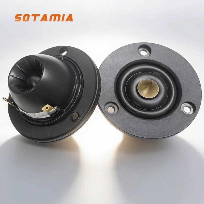 SOTAMIA 2 ชิ้น 65 มิลลิเมตรทวีตเตอร์เสียง 4 8 โอห์ม 50 วัตต์ 25 CoreTreble ลําโพงหน่วย Bullet Head P