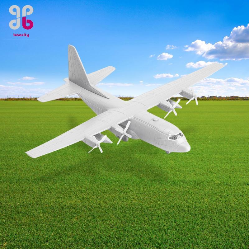 Baosity 1/144 Transport Plane Model ,Airplane Model, US C130 Miniature 4D พร้อมขาตั้ง