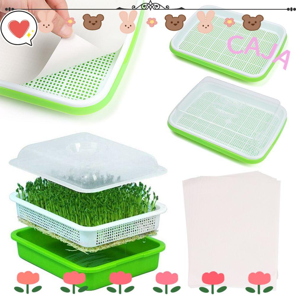 CAJA1 Grow Nursery Pots Gardening Supplies ถาด Hydroponic Nursery Paper Sprout Pot