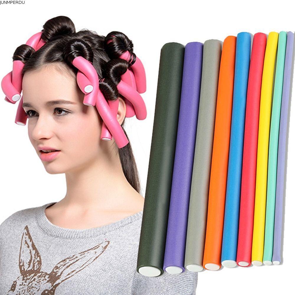 JUNMPER2R 6 ชิ้น/ล็อต Hair Curler Roller Bendy Hairdressing ฟองน้ํานุ่มเครื่องมือจัดแต่งทรงผม