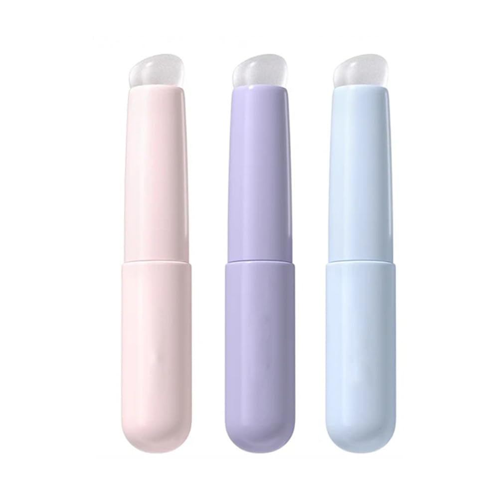 Grospe 3PCS แปรงทาปาก, ซิลิโคน Lip Applicator Reusable Lip Mask Applicator, พรีเมี่ยมยืดหยุ่นสูงชุดแ