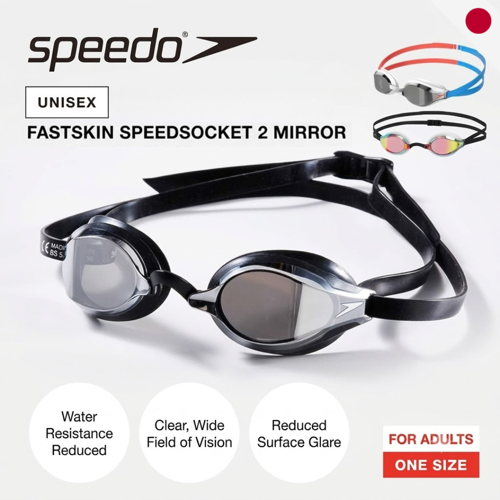 Speedo Fastskin Speedsocket 2 Mirror Swim Goggles SE01907 - Adult Unisex