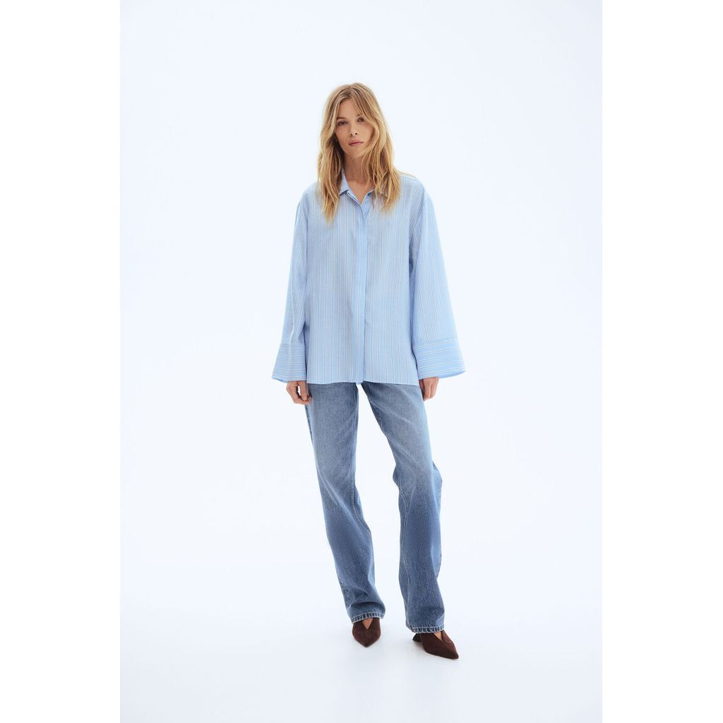 H&M(เอชแอนด์เอ็ม) เสื้อเชิ้ตโอเวอร์ไซส์ Women Oversized shirt 1321205_2