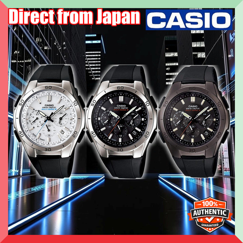 Casio WAVE CEPTOR Solar Wave Receiving Men's Watch [Genuine Domestic Product] WVQ-M410 Series - Avai