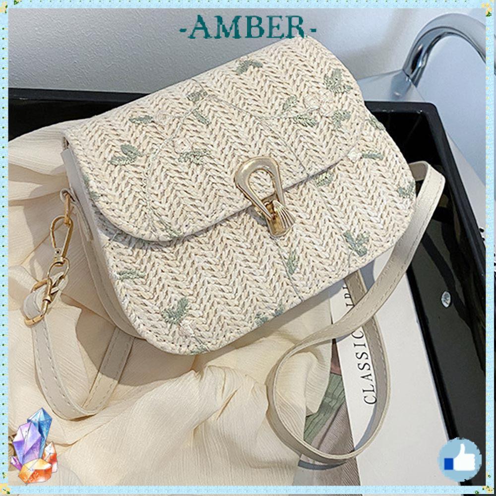 AMBER Straw Bag Girls Summer Casual Crossbody Bags