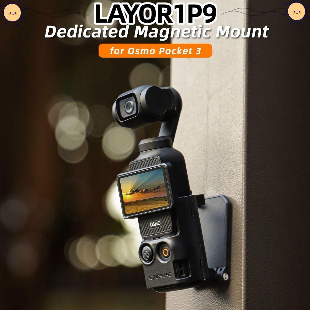 LAYOR1P9 ขายึดฐานเดสก์ท็อป,ขายึดแม่เหล็กแบบปรับได้แบบพับได้,ที่วางขาตั้งแบบพกพามัลติฟังก์ชั่นที่ทนทา