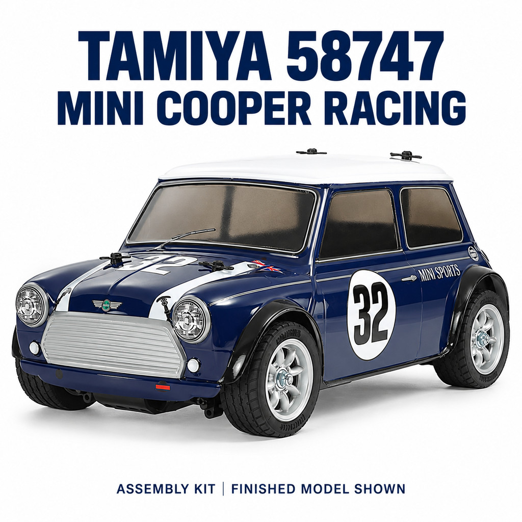 TAMIYA 58747 R/C Kit 1/10 FF Mini Cooper Racing (MB-01 Chassis)