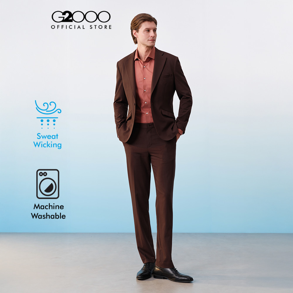 G2000 กางเกงสูทสำหรับผู้ชาย ทรง Elastic waistband Smart fit รุ่น 61153115