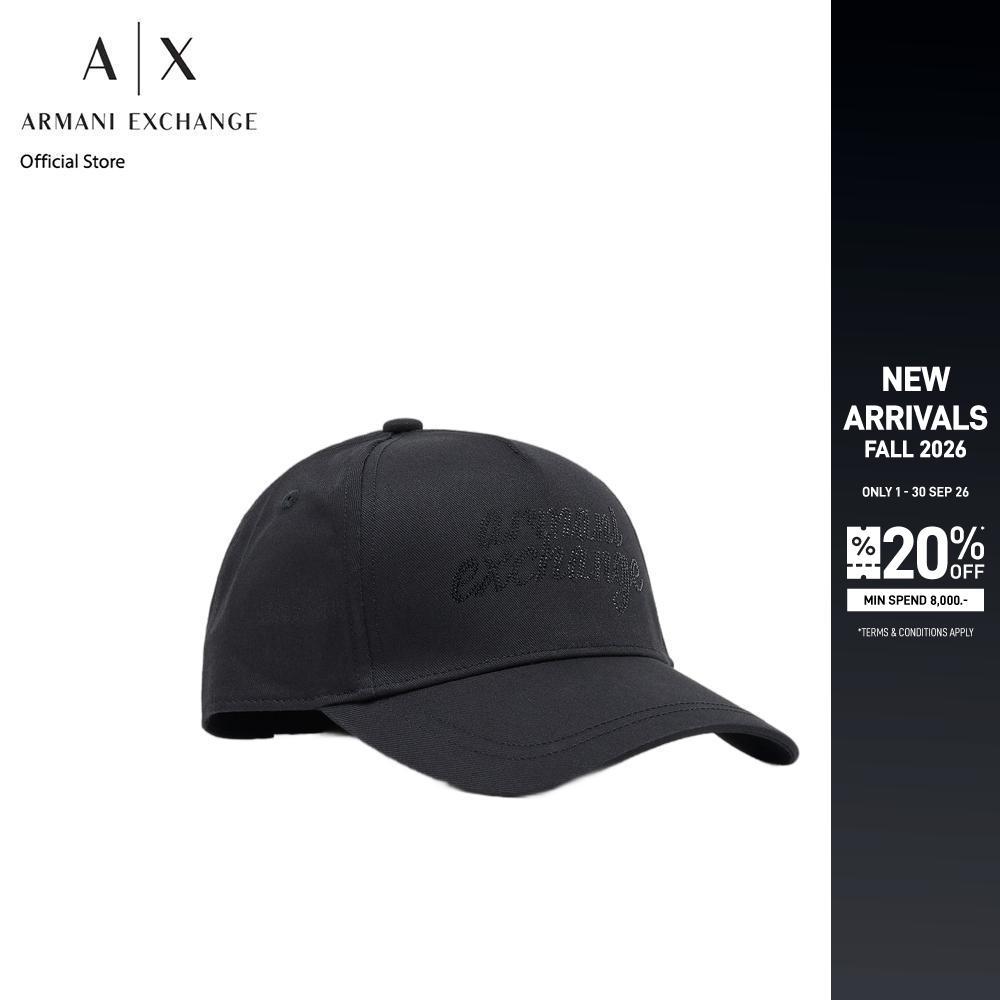 Armani Exchange หมวกแก็ปผู้หญิง รุ่น XW003040-AF15502-UC001 สีดำ