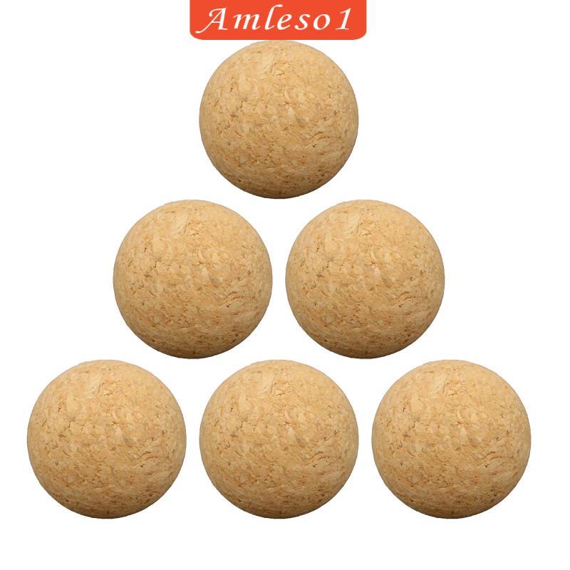 [Amleso1] 6x Table Football Cork Table ไม้ฟุตบอล Foosball 36mm Table Soccer Accessories
