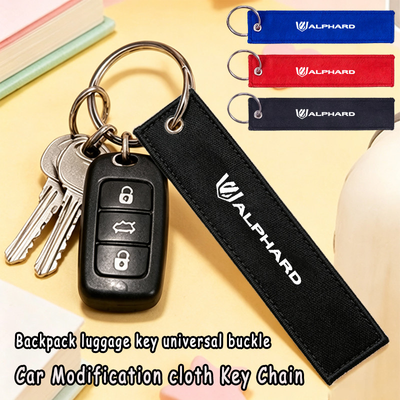 Toyota Alphard การปรับเปลี่ยนรถ Key จี้ผ้าใบพวงกุญแจรถจักรยานยนต์พวงกุญแจผ้าใบ,สําหรับ Toyota Alphar