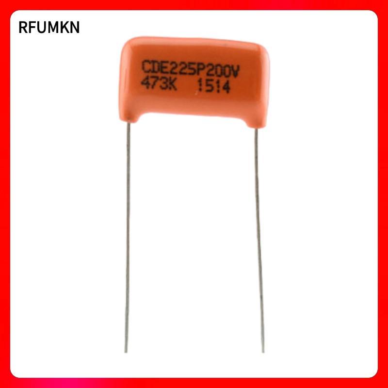 [rfumkn] Drop Capacitor Guitar Tone Capacitor หมวกกีตาร์ไฟฟ้า 0.047uf Capacitor อุปกรณ์เสริมทนทานก่อ