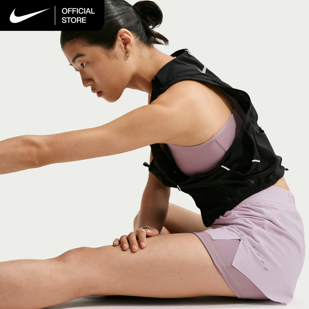 NIKE شورت جري نسائي Swift ‏2 في 1 — ليلكي — صورة 3