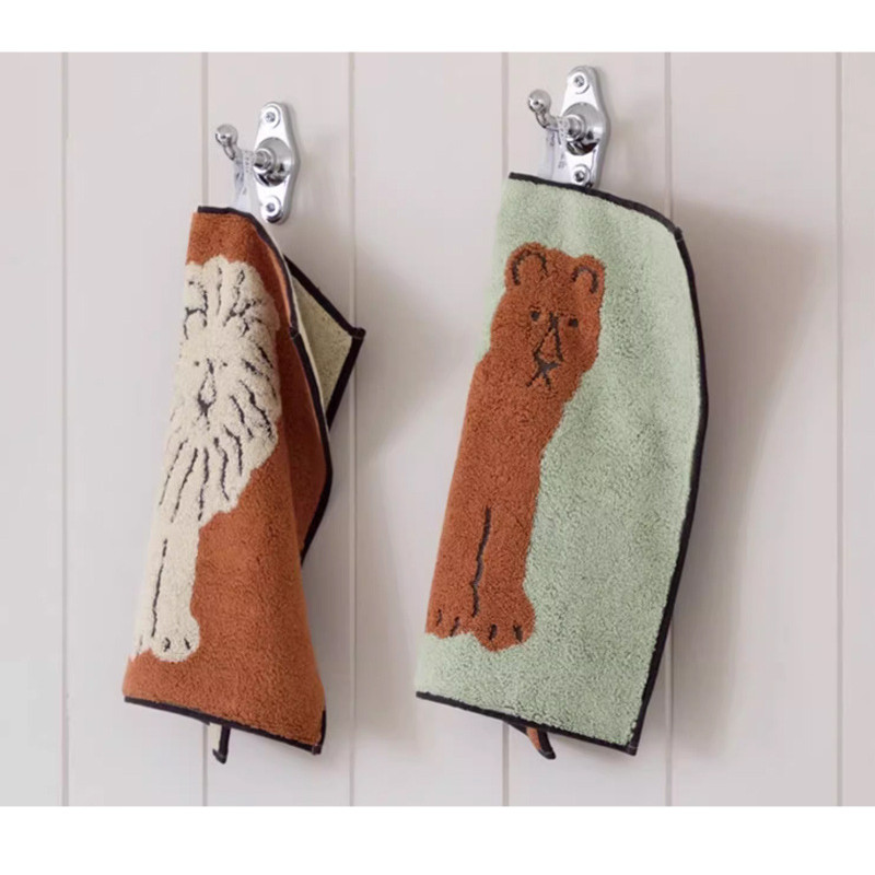 โรงฝัน การ์ตูนผ้าฝ้ายแท้ผ้าขนหนูสี่เหลี่ยมหนาผ้าขนหนูสี่เหลี่ยมผ้าเช็ดมือนุ่มดูดซับผ้าขนหนูขนาดเล็ก - รูปที่ 5