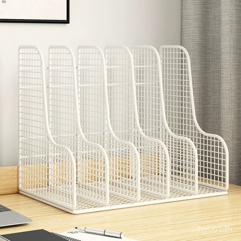 เดสก์ท็อปคอลัมน์โต๊ะกล่องเก็บโลหะชั้นวางโฟลเดอร์ คั่นหนังสือ สี่-ไฟล์ ชั้นวางหนังสือชั้นวางไฟล์ไฟล์ 