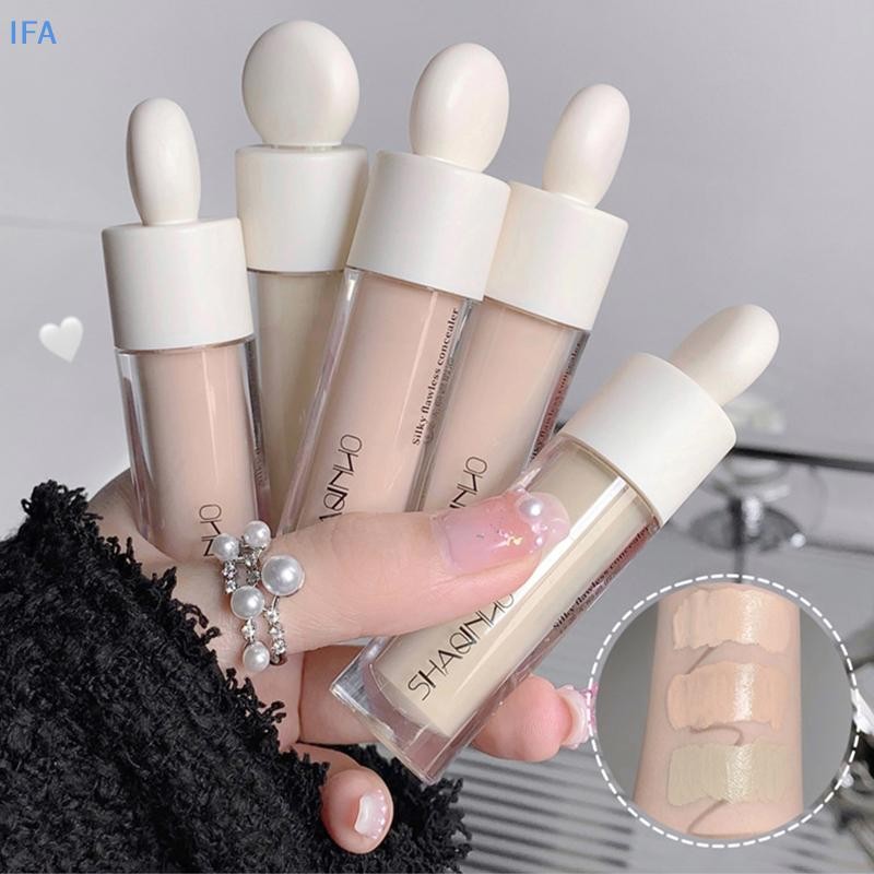 IFA 3 สีกันน้ํา Matte Liquid คอนซีลเลอร์ Lasting Full Cover Acne Dark Circles Corrector Professional