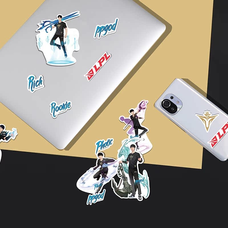 LPL Player Sticker V5 ป้ายบอร์ดที่ได้รับอนุญาตของแท้ Hero Series V5 League of Legends Professional L