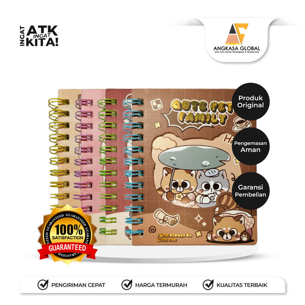 DEPAI DIARY QUTE PET FAMILY 888-40 (1PC)