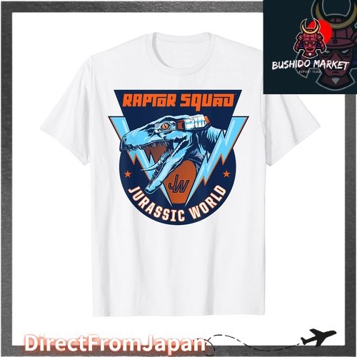 เสื้อยืดโลโก้ Jurassic World Raptor Squad 【DirectFromJapan】